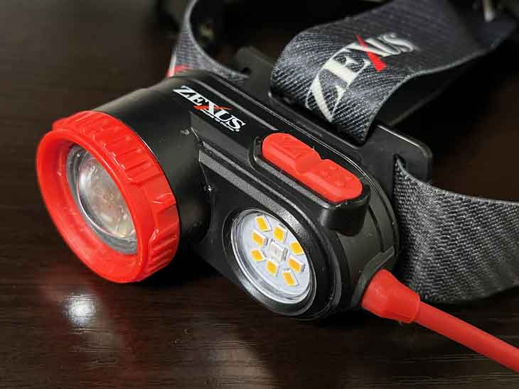 卸直営 ゼクサス 充電式LEDヘッドライト 1200ルーメン ZEXUS ZX-R730 返品種別A