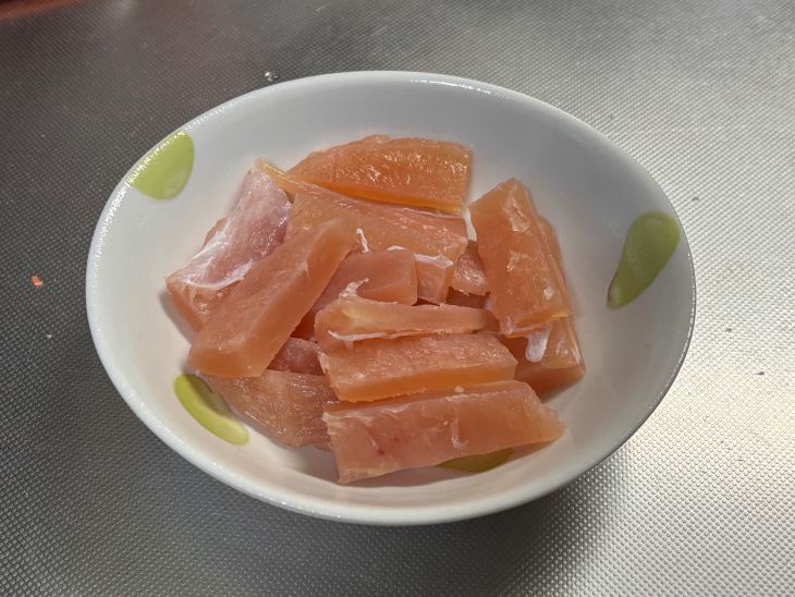 ささみの塩漬け
